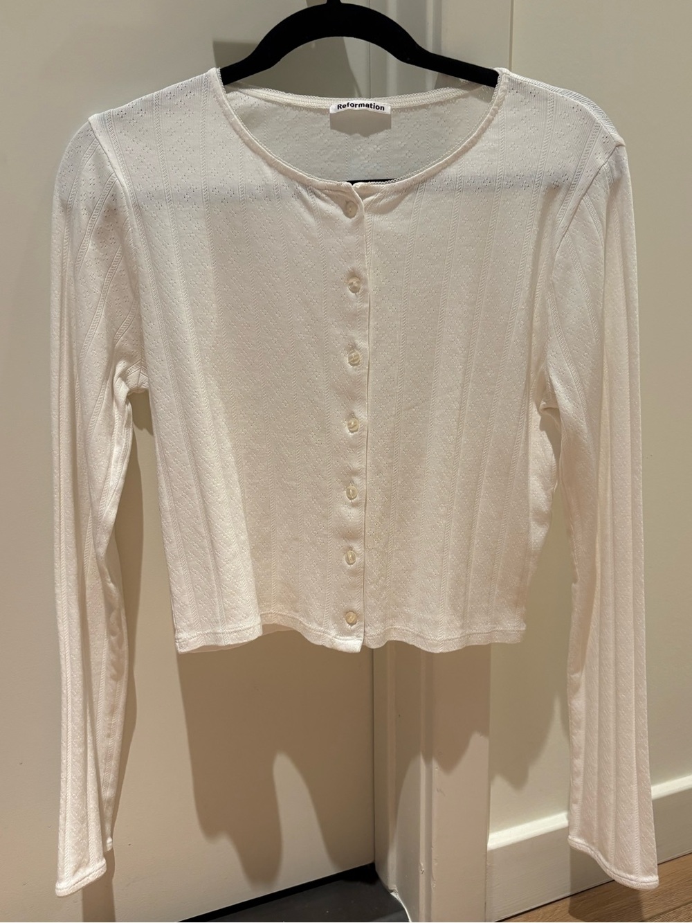 Reformation Pointelle Knit Cardigan - Picture 2 of 5